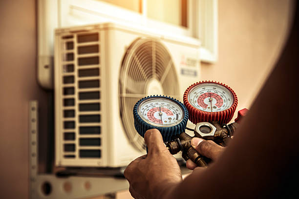 Professional Ductwork Repair technician working in Chesterfield, MA